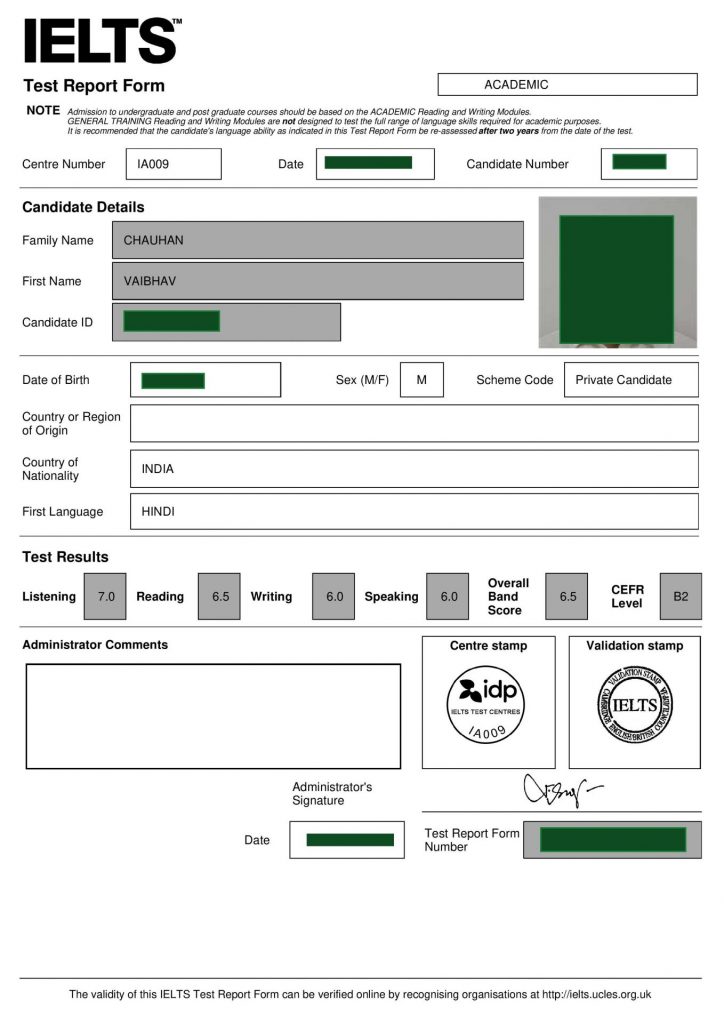 Ielts Certificate Download